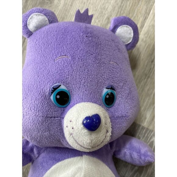 Care Bears 2013 Harmony Teddy Bear 12" Purple Rainbow Flower Plush Kelly Toy - Picture 2 of 8